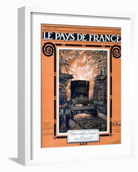 The Front Cover of Le Pays De France, 5 August 1915-null-Framed Giclee Print