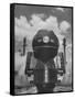 The Front End of a Streamlined Locomotive Sitting in Shaffer's Crossing Yard-Thomas D^ Mcavoy-Framed Stretched Canvas