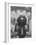 The Front End of a Streamlined Locomotive Sitting in Shaffer's Crossing Yard-Thomas D^ Mcavoy-Framed Photographic Print