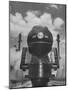 The Front End of a Streamlined Locomotive Sitting in Shaffer's Crossing Yard-Thomas D^ Mcavoy-Mounted Photographic Print