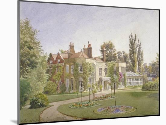 The Front Entrance and Garden at Raleigh House, Brixton Hill, Lambeth, London, 1887-John Crowther-Mounted Giclee Print