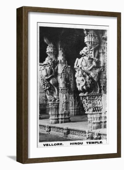 The Front Hall of a Hindu Temple, Vellore, India, C1925-null-Framed Giclee Print