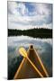 The Front Of A Canoe And Paddle At Upper Priest Lake In North Idaho-Ben Herndon-Mounted Photographic Print