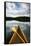 The Front Of A Canoe And Paddle At Upper Priest Lake In North Idaho-Ben Herndon-Framed Stretched Canvas