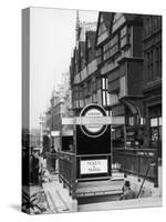 The Front of Staples Inn and the Entrance to Holborn Underground Station Central London-null-Stretched Canvas