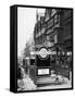 The Front of Staples Inn and the Entrance to Holborn Underground Station Central London-null-Framed Stretched Canvas