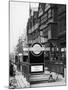The Front of Staples Inn and the Entrance to Holborn Underground Station Central London-null-Mounted Photographic Print