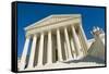 The Front of the US Supreme Court in Washington, Dc.-Gary Blakeley-Framed Stretched Canvas