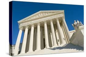 The Front of the US Supreme Court in Washington, Dc.-Gary Blakeley-Stretched Canvas