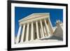 The Front of the US Supreme Court in Washington, Dc.-Gary Blakeley-Framed Photographic Print