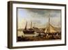 The Front Port of Rouen in 1834 Painting by Camille Corot (1796-1875) 1834 Sun. 1,1X1,73 M Rouen, M-Jean Baptiste Camille Corot-Framed Giclee Print