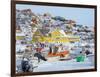 The frozen harbor of Uummannaq during winter in northern West Greenland-Martin Zwick-Framed Photographic Print