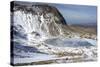 The Frozen Llyn Y Gadair Below Summit of Cyfrwy-Duncan Maxwell-Stretched Canvas