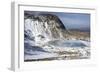 The Frozen Llyn Y Gadair Below Summit of Cyfrwy-Duncan Maxwell-Framed Photographic Print