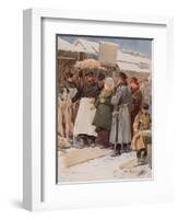 The Frozen-Meat Market-Frederic De Haenen-Framed Giclee Print