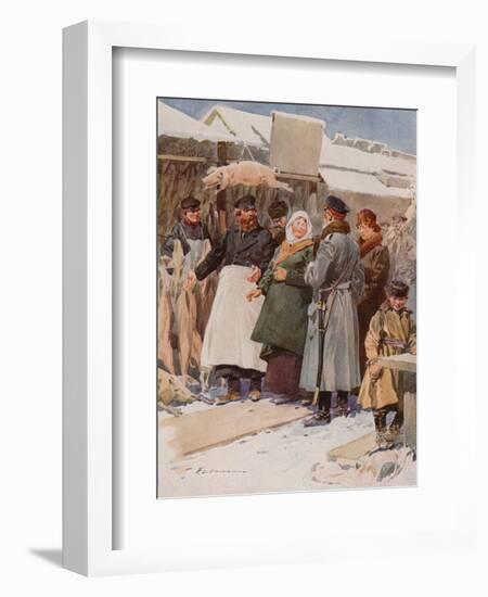 The Frozen-Meat Market-Frederic De Haenen-Framed Giclee Print