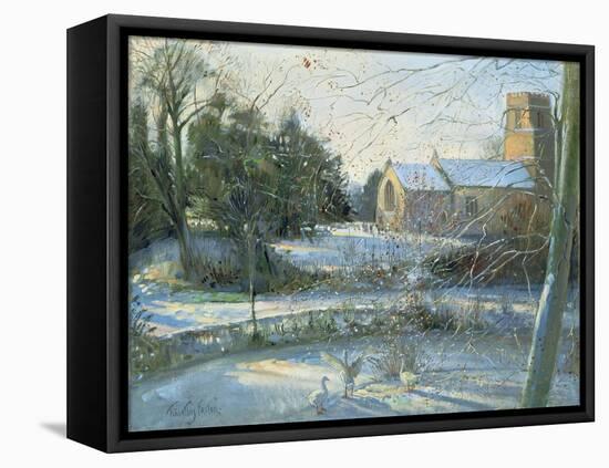 The Frozen Moat, Bedfield-Timothy Easton-Framed Stretched Canvas