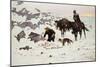 The Frozen Sheepherder-Frederic Sackrider Remington-Mounted Giclee Print