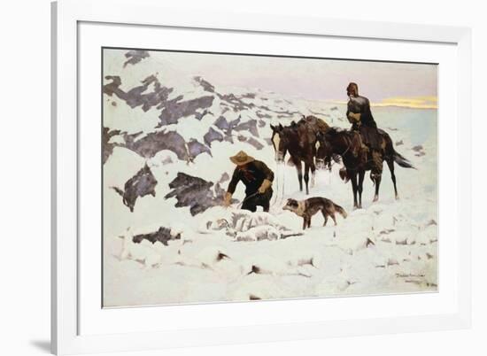 The Frozen Sheepherder-Frederic Sackrider Remington-Framed Giclee Print