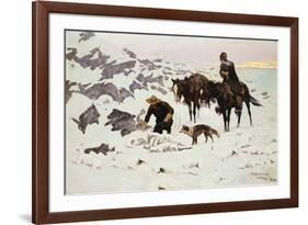 The Frozen Sheepherder-Frederic Sackrider Remington-Framed Giclee Print