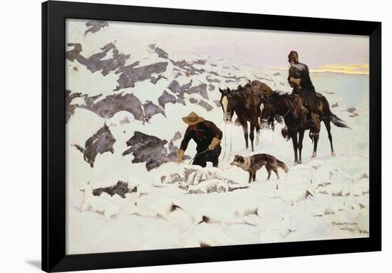 The Frozen Sheepherder-Frederic Sackrider Remington-Framed Giclee Print