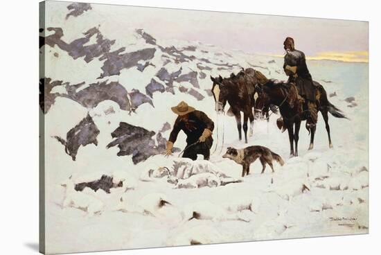 The Frozen Sheepherder-Frederic Sackrider Remington-Stretched Canvas