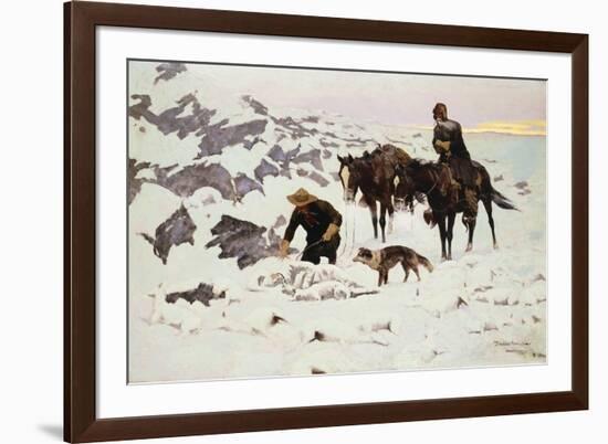 The Frozen Sheepherder-Frederic Sackrider Remington-Framed Premium Giclee Print