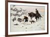 The Frozen Sheepherder-Frederic Sackrider Remington-Framed Premium Giclee Print