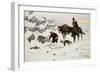 The Frozen Sheepherder-Frederic Sackrider Remington-Framed Premium Giclee Print