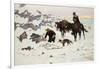 The Frozen Sheepherder-Frederic Sackrider Remington-Framed Giclee Print