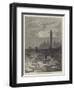 The Frozen Thames, Seagulls Circling Round Cleopatra's Needle-null-Framed Giclee Print