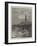 The Frozen Thames, Seagulls Circling Round Cleopatra's Needle-null-Framed Giclee Print