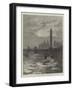 The Frozen Thames, Seagulls Circling Round Cleopatra's Needle-null-Framed Giclee Print