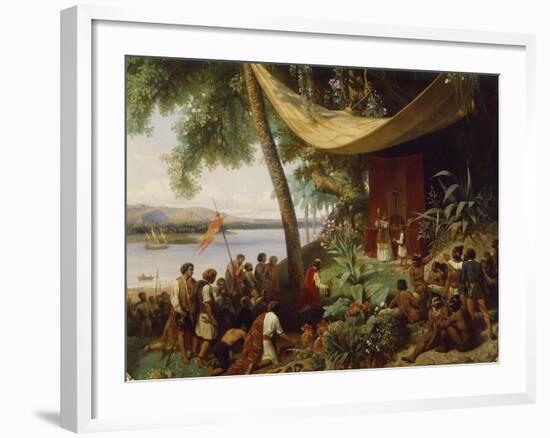 The Frst Mass in America-Pharamond Blanchard-Framed Giclee Print