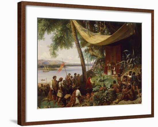 The Frst Mass in America-Pharamond Blanchard-Framed Giclee Print