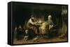 The Frugal Meal-Jozef Israels-Framed Stretched Canvas