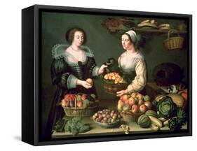 The Fruit and Vegetable Seller-Louise Moillon-Framed Stretched Canvas