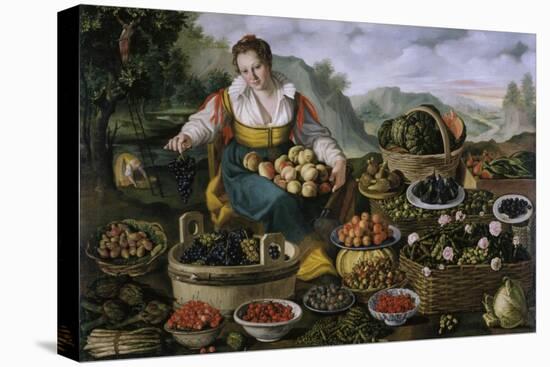 The Fruit Dealer-Vincenzo Campi-Stretched Canvas