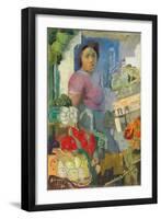 The Fruit Seller, 1937 (Oil on Canvas)-Alexandre Iacovleff-Framed Giclee Print