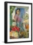 The Fruit Seller, 1937 (Oil on Canvas)-Alexandre Iacovleff-Framed Giclee Print