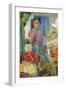 The Fruit Seller, 1937 (Oil on Canvas)-Alexandre Iacovleff-Framed Giclee Print