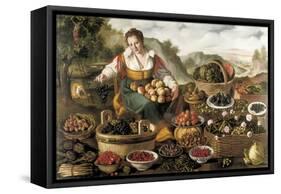 The Fruit Seller-Vincenzo Campi-Framed Stretched Canvas