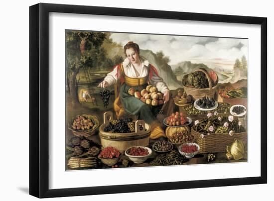 The Fruit Seller-Vincenzo Campi-Framed Art Print