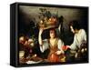 The Fruit Seller-Bernardo Strozzi-Framed Stretched Canvas