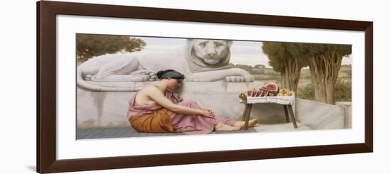 The Fruit Vendor, 1917-John William Godward-Framed Premium Giclee Print