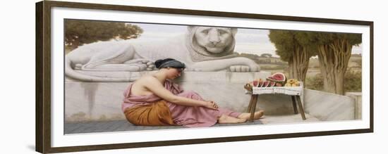 The Fruit Vendor, 1917-John William Godward-Framed Premium Giclee Print