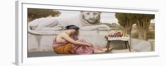 The Fruit Vendor, 1917-John William Godward-Framed Premium Giclee Print