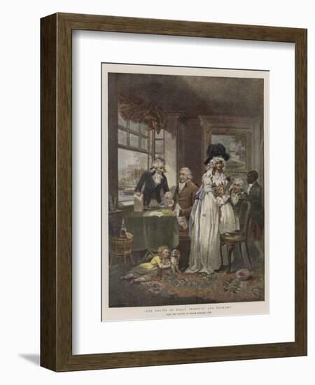 The Fruits of Early Industry and Economy-George Morland-Framed Giclee Print