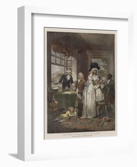 The Fruits of Early Industry and Economy-George Morland-Framed Giclee Print