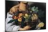 The Fruttaiolo or Boy with Basket of Fruit-Caravaggio-Mounted Giclee Print